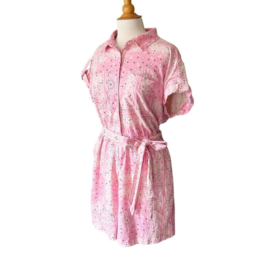 Lane Bryant Pink Safari Paisley Romper - Size 14 - Picture 5 of 10
